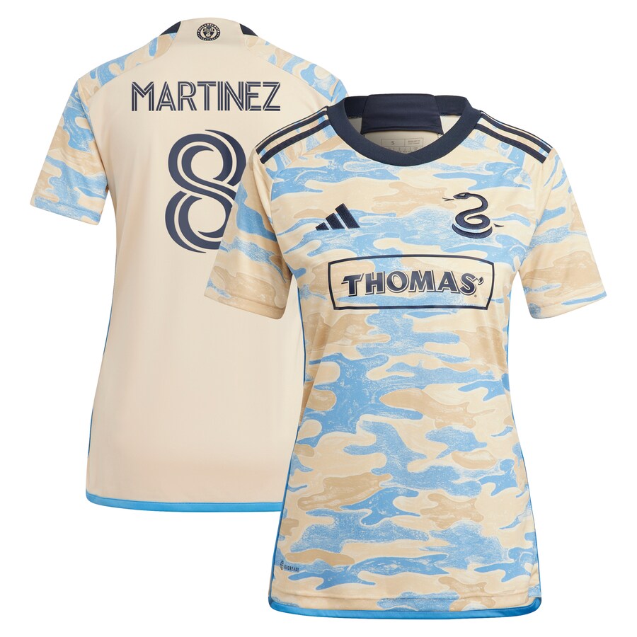 Women's Philadelphia Union Jose Martinez adidas Tan 2023 For Philly Replica Jersey