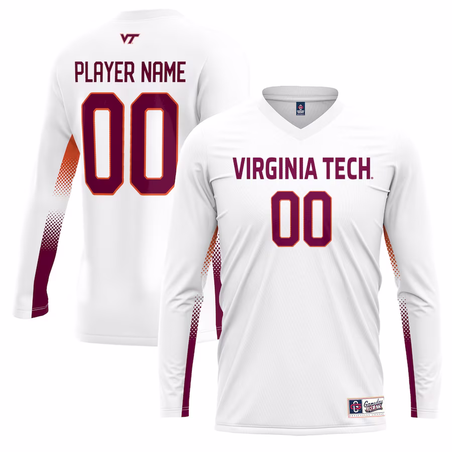 Virginia Tech Hokies GameDay Greats Youth NIL Lightweight Volleyball Jersey - White