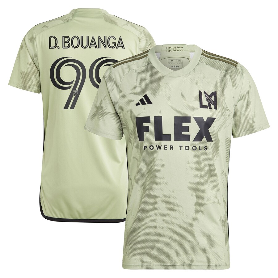 Men's LAFC Denis Bouanga adidas Green 2023 Smokescreen Replica Player Jersey