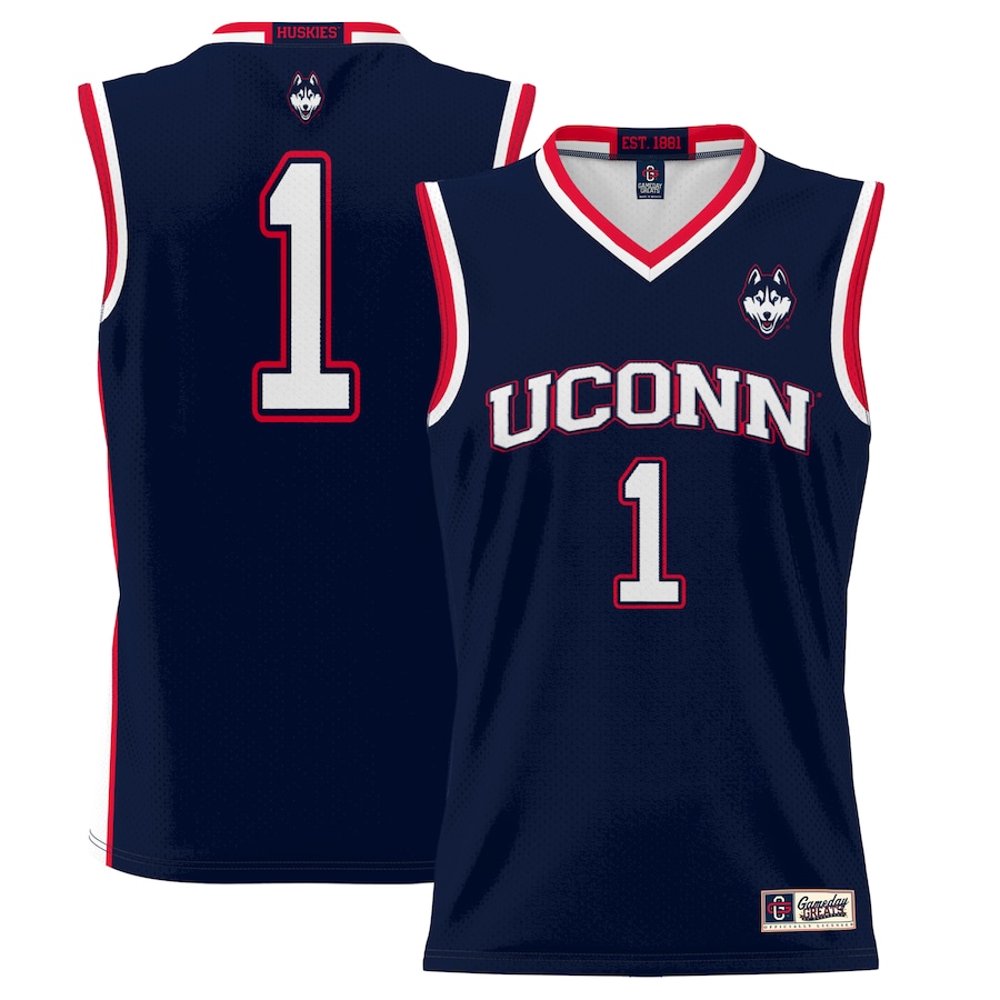 Youth GameDay Greats #1 Navy UConn Huskies Lightweight Basketball Jersey