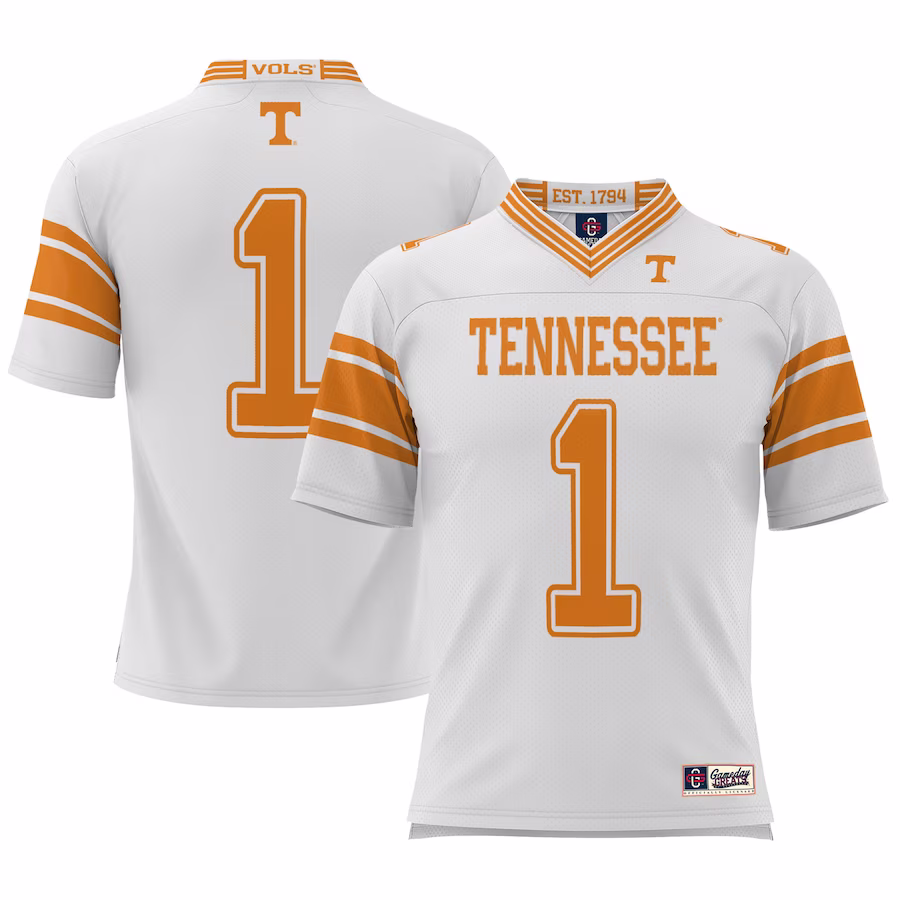 #1 Tennessee Volunteers GameDay Greats Football Jersey - Cardinal