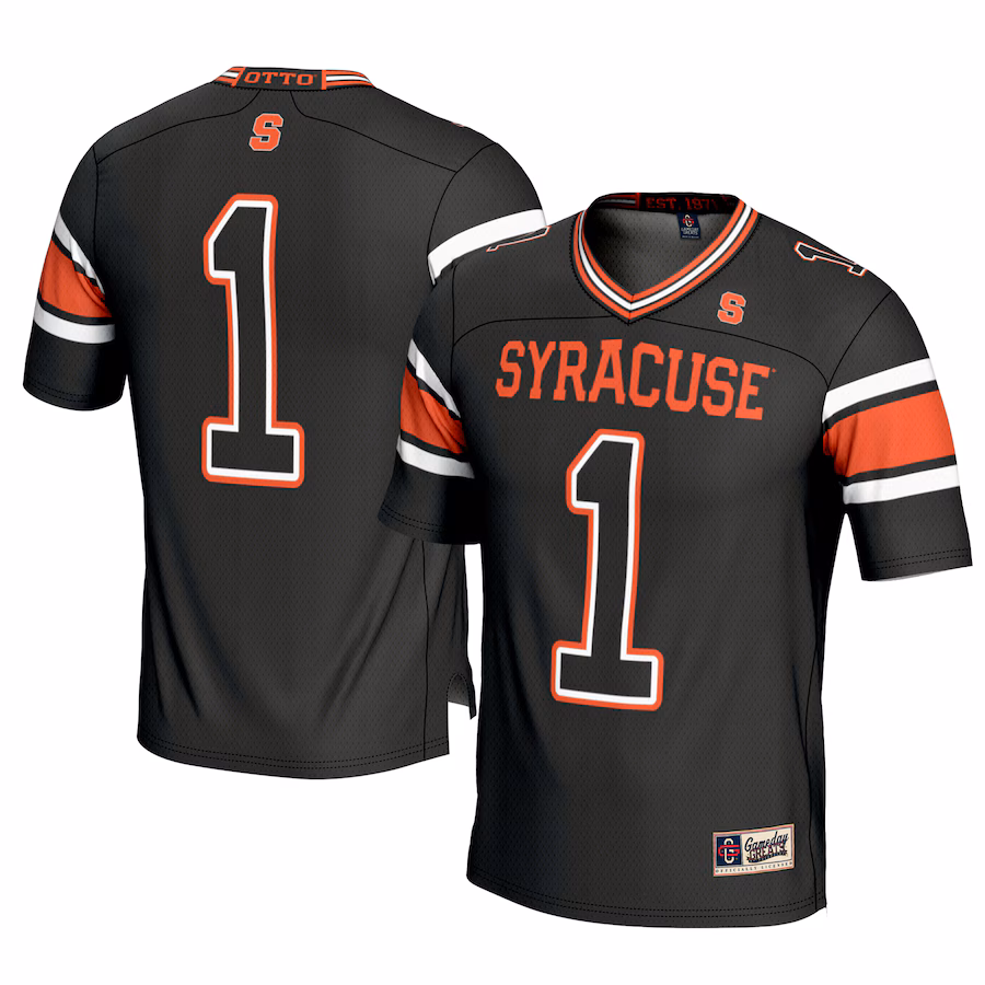 Men's GameDay Greats #1 Black Syracuse Orange Football Jersey