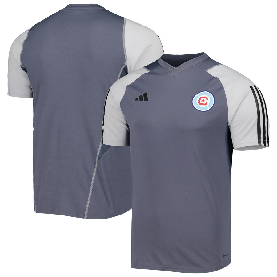 Men's Chicago Fire adidas Gray 2023 On-Field Training Jersey