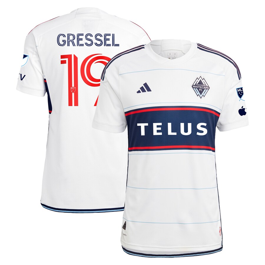 Men's Vancouver Whitecaps FC Julian Gressel adidas White 2023 Bloodlines Authentic Player Jersey