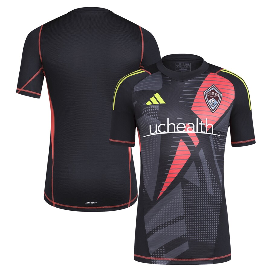 Men's Colorado Rapids adidas Black 2024 Goalkeeper Jersey