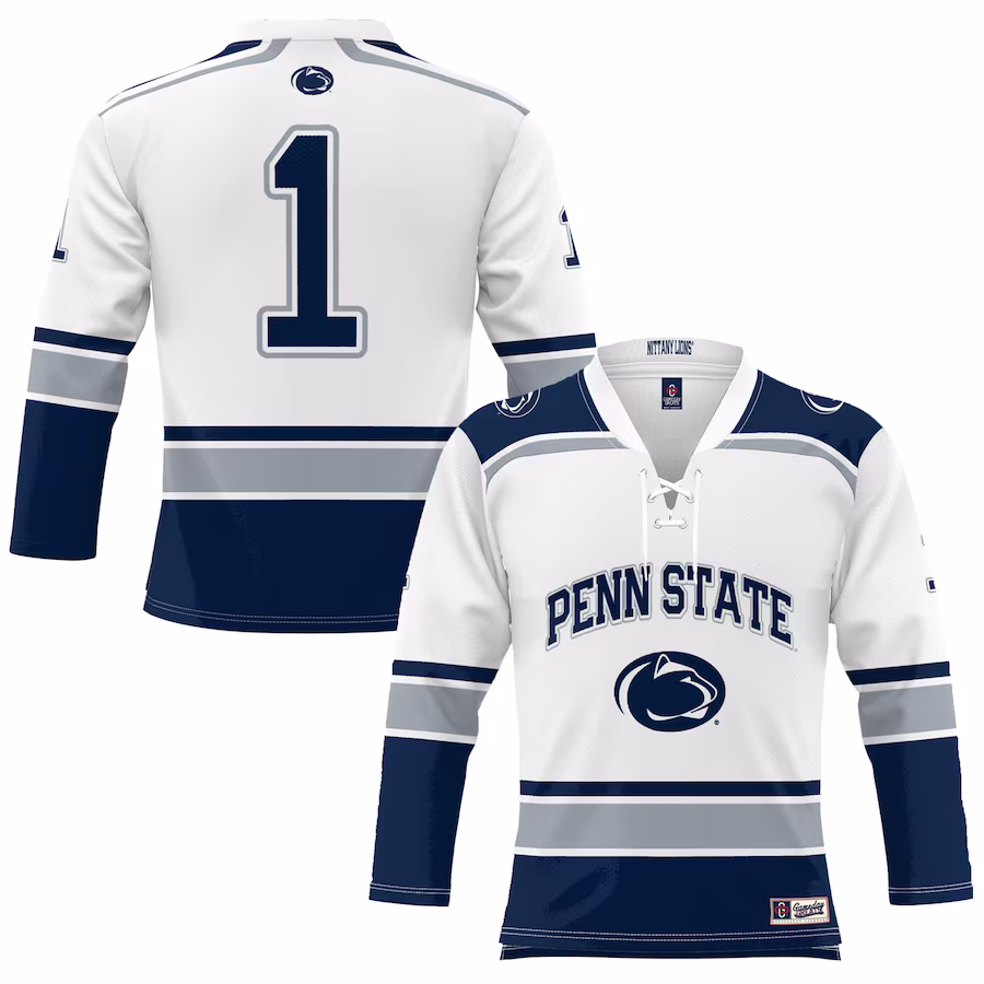 #1 Penn State Nittany Lions GameDay Greats Hockey Jersey - White