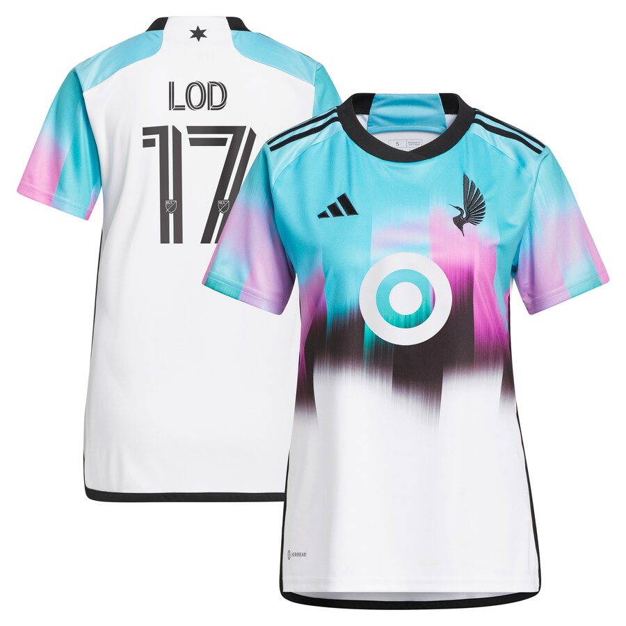 Women's Minnesota United FC Robin Lod adidas White 2023 The Northern Lights Kit Replica Jersey
