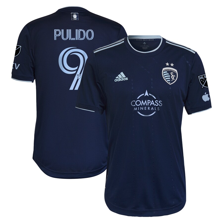 Men's Sporting Kansas City Alan Pulido adidas Blue 2023 State Line 3.0 Authentic Player Jersey