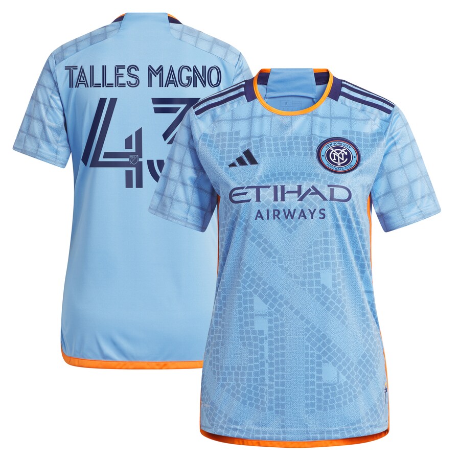 Women's New York City FC Talles Magno adidas Light Blue 2023 The Interboro Kit Replica Jersey