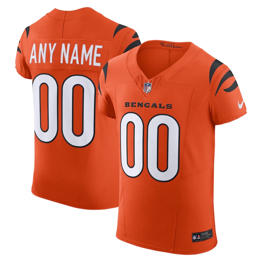 Men's Cincinnati Bengals Nike Men's Orange Alternate Vapor F.U.S.E. Elite Custom Jersey