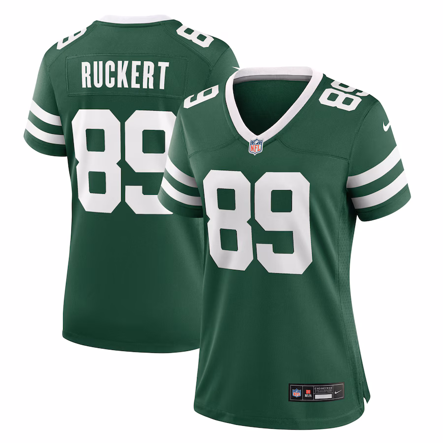 Women's New York Jets Jeremy Ruckert Nike Legacy Green Team Game Jersey