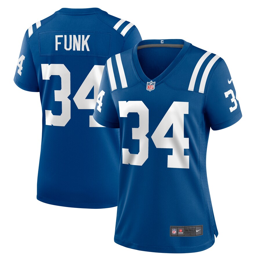 Women's Indianapolis Colts Jake Funk Nike Royal Team Game Jersey