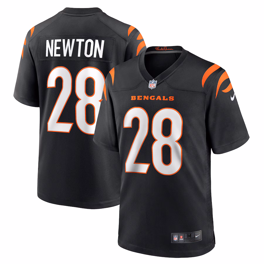 Men's Cincinnati Bengals Josh Newton Nike Black Game Jersey