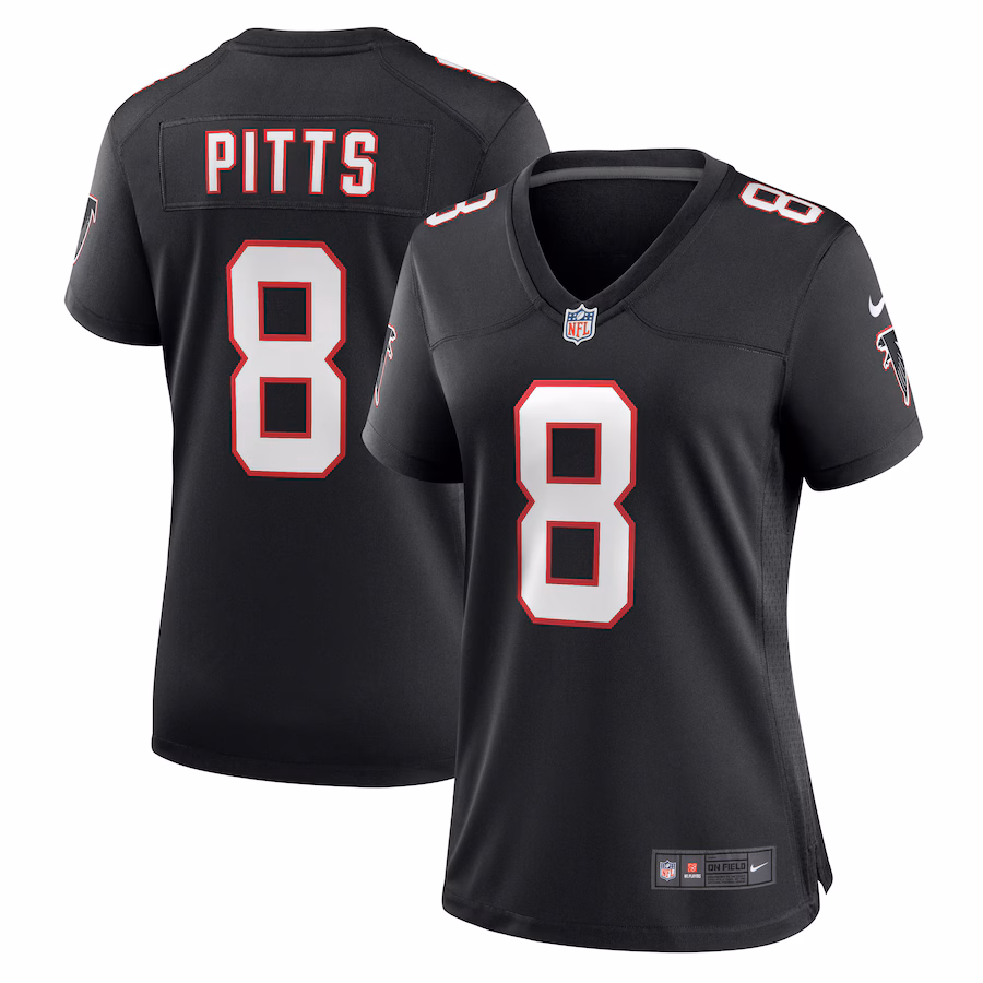 Women's Atlanta Falcons Kyle Pitts Nike Black Game Jersey