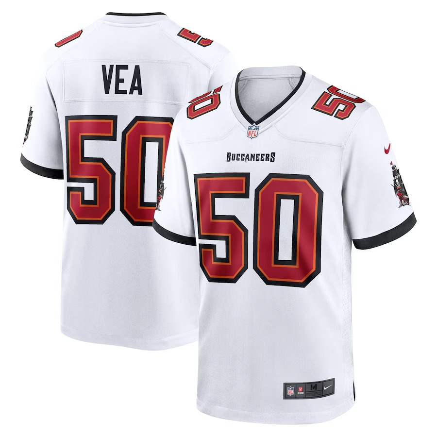 Men's Tampa Bay Buccaneers Vita Vea Nike White White Game Jersey