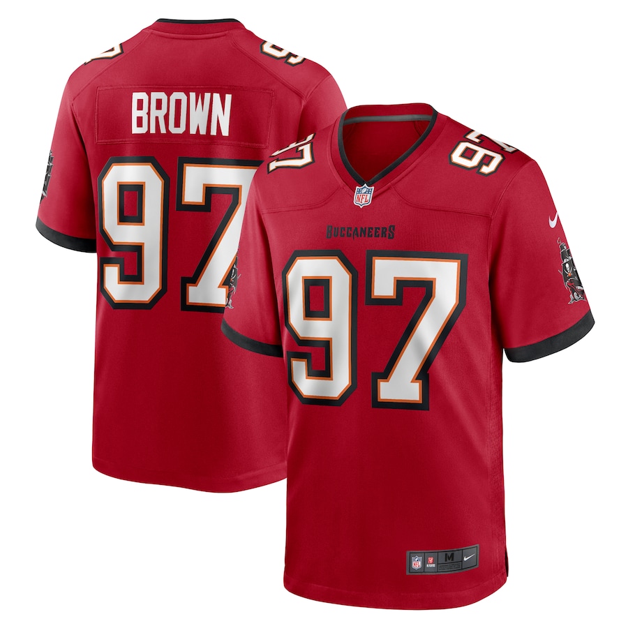 Men's Tampa Bay Buccaneers Earnest Brown IV Nike Red Game Jersey