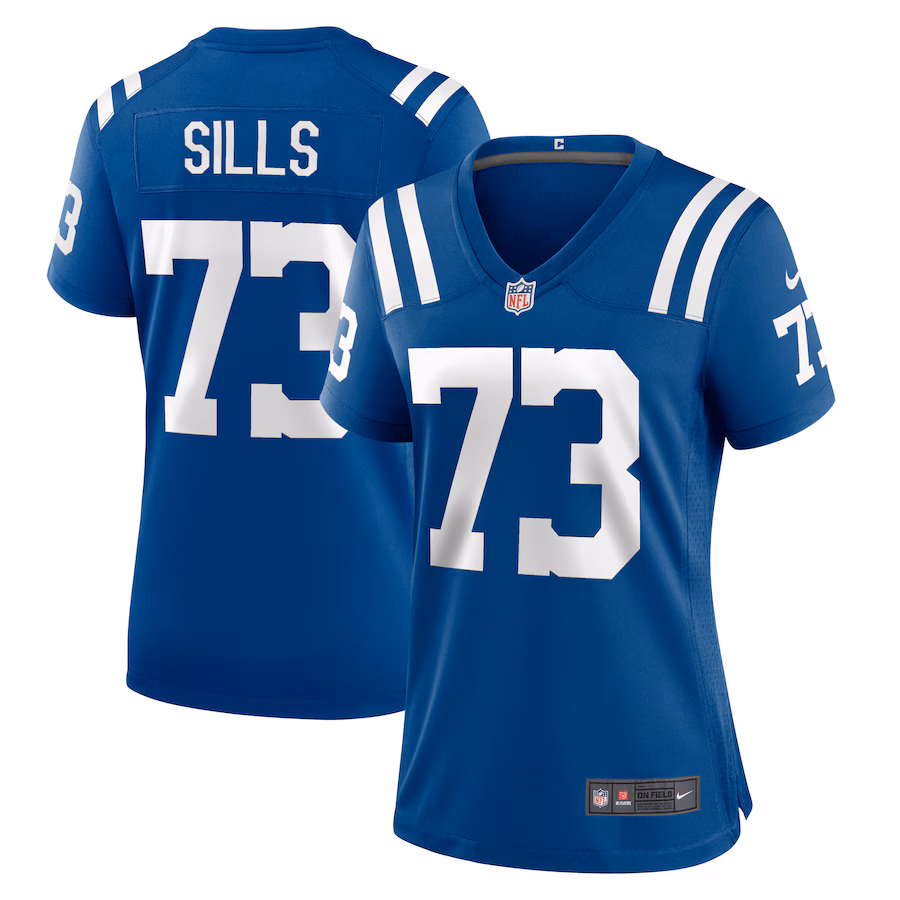 Women's Indianapolis Colts Josh Sills Nike Royal Team Game Jersey