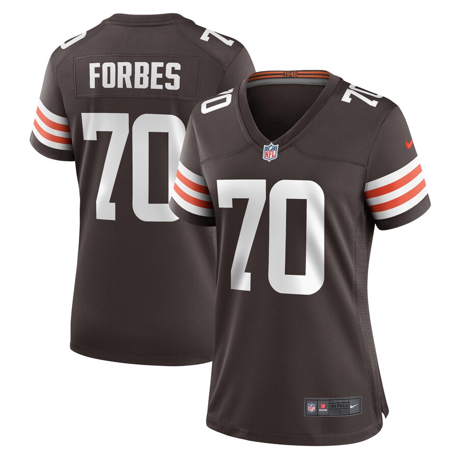 Women's Cleveland Browns Drew Forbes Nike Brown Team Game Jersey