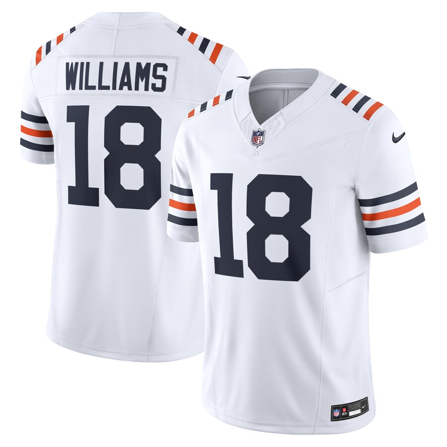 Men's Chicago Bears Caleb Williams Nike White Vapor F.U.S.E. Limited Jersey