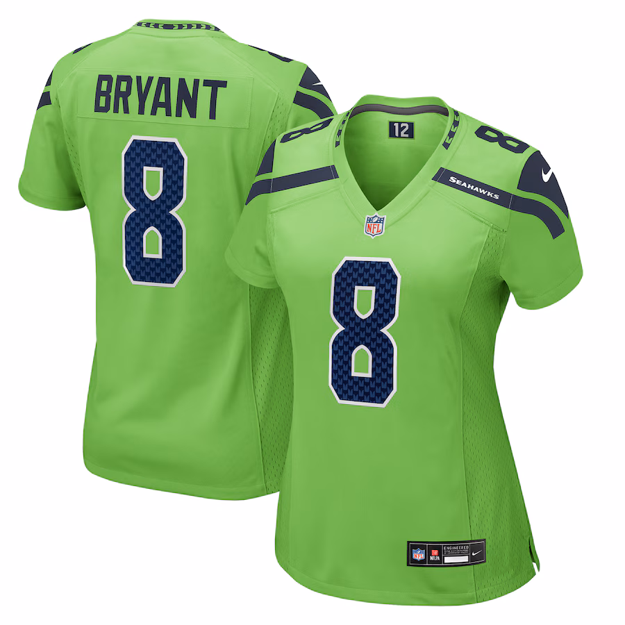 Women's Seattle Seahawks Coby Bryant Nike Neon Green Game Jersey