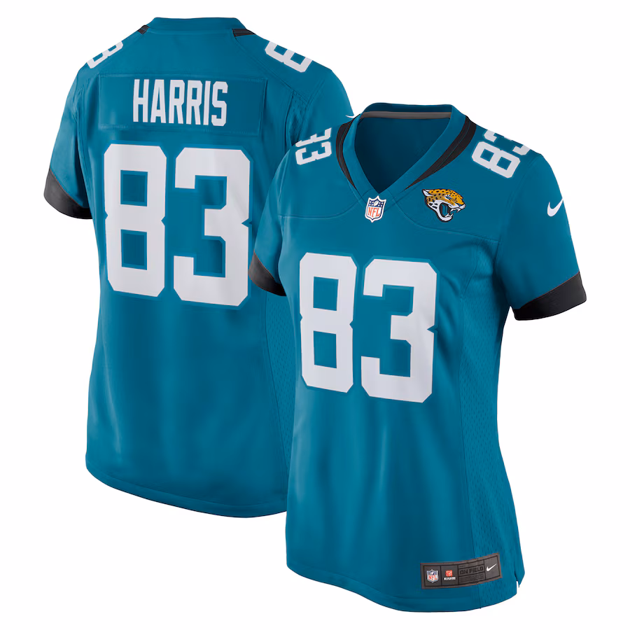 Women's Jacksonville Jaguars Jacob Harris Nike Teal Game Jersey