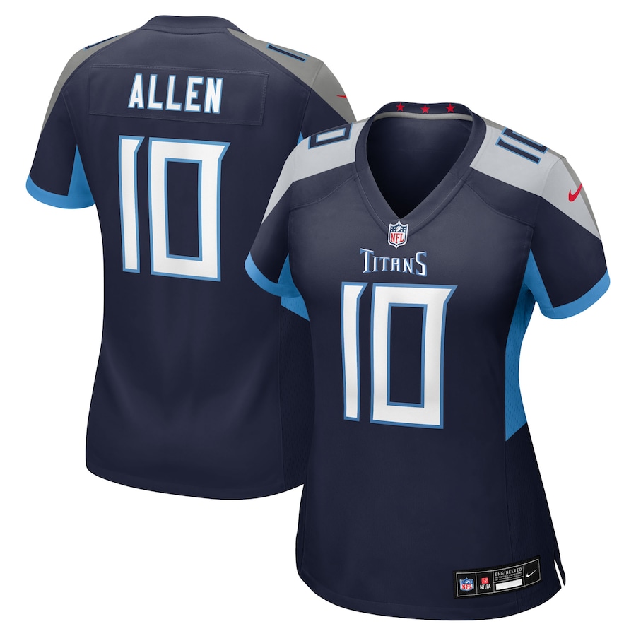 Women's Tennessee Titans Brandon Allen Nike Navy Team Game Jersey