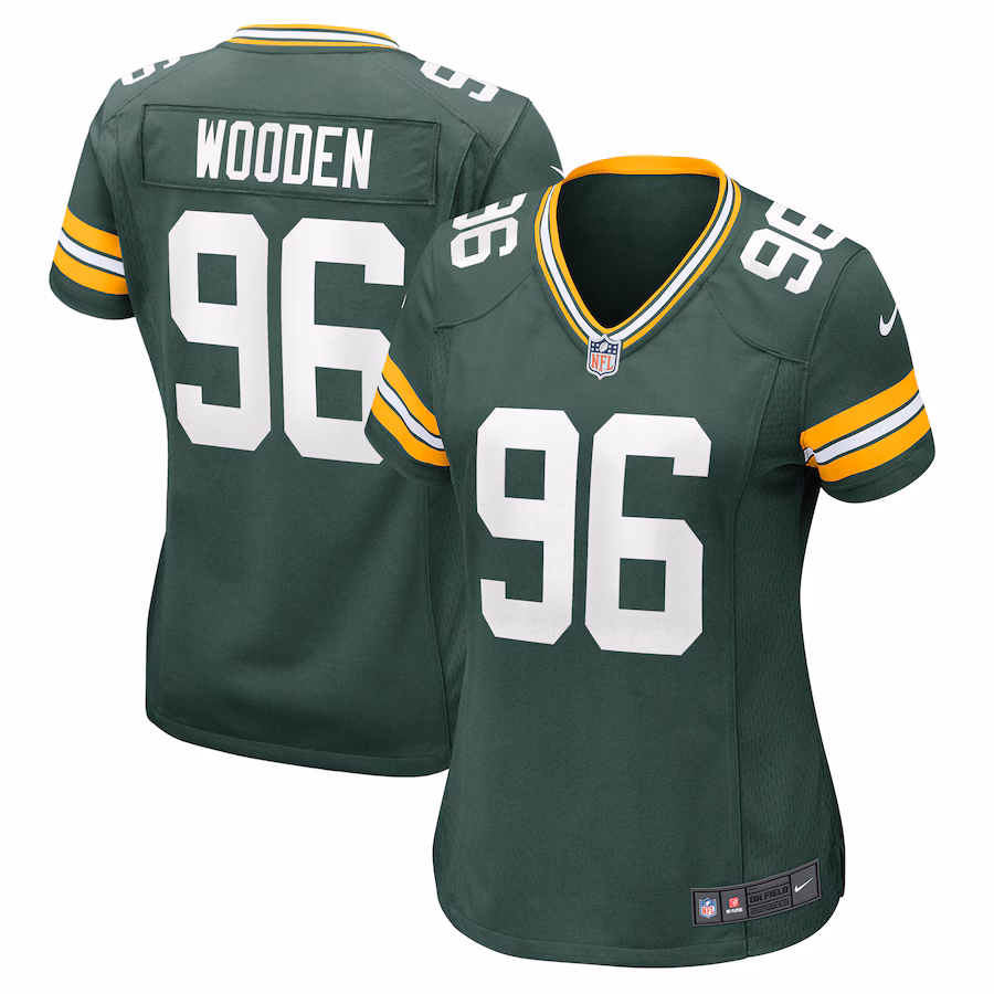 Women's Green Bay Packers Colby Wooden Nike Green Game Jersey