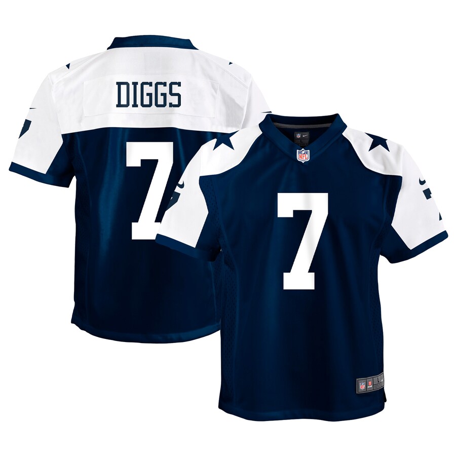 Youth Dallas Cowboys Trevon Diggs Nike Navy Alternate Game Jersey