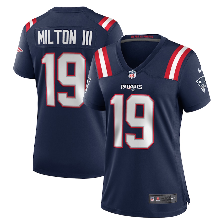 Women's New England Patriots Joe Milton III Nike Navy Game Jersey