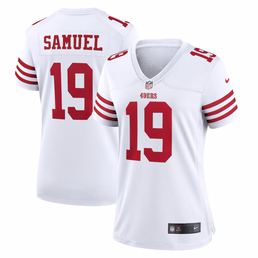 Women's San Francisco 49ers Deebo Samuel Nike White Player Jersey