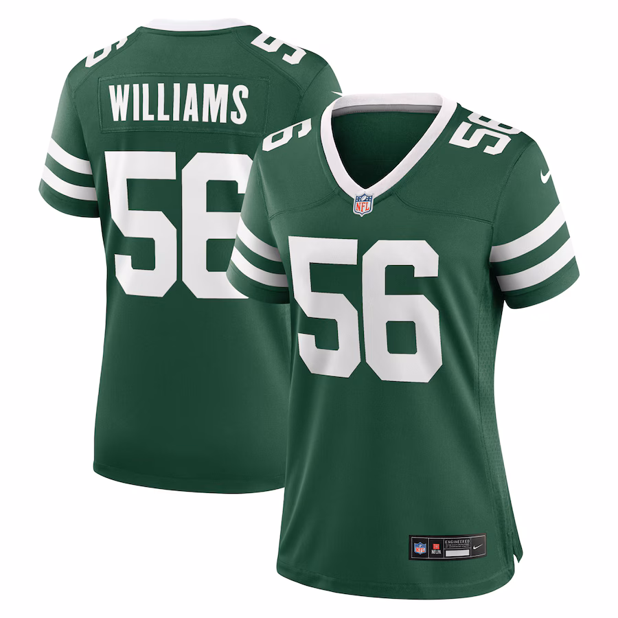 Women's New York Jets Legacy Quincy Williams Nike Green  Game Player Jersey