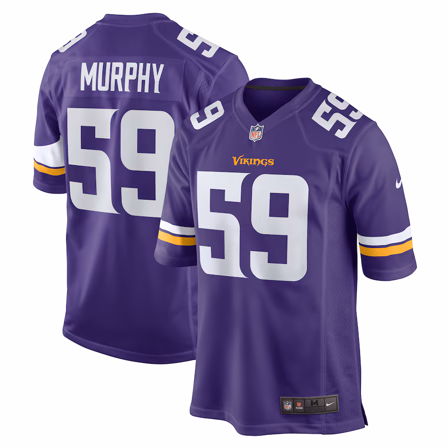 Men's Minnesota Vikings Gabriel Murphy Nike Purple Game Jersey