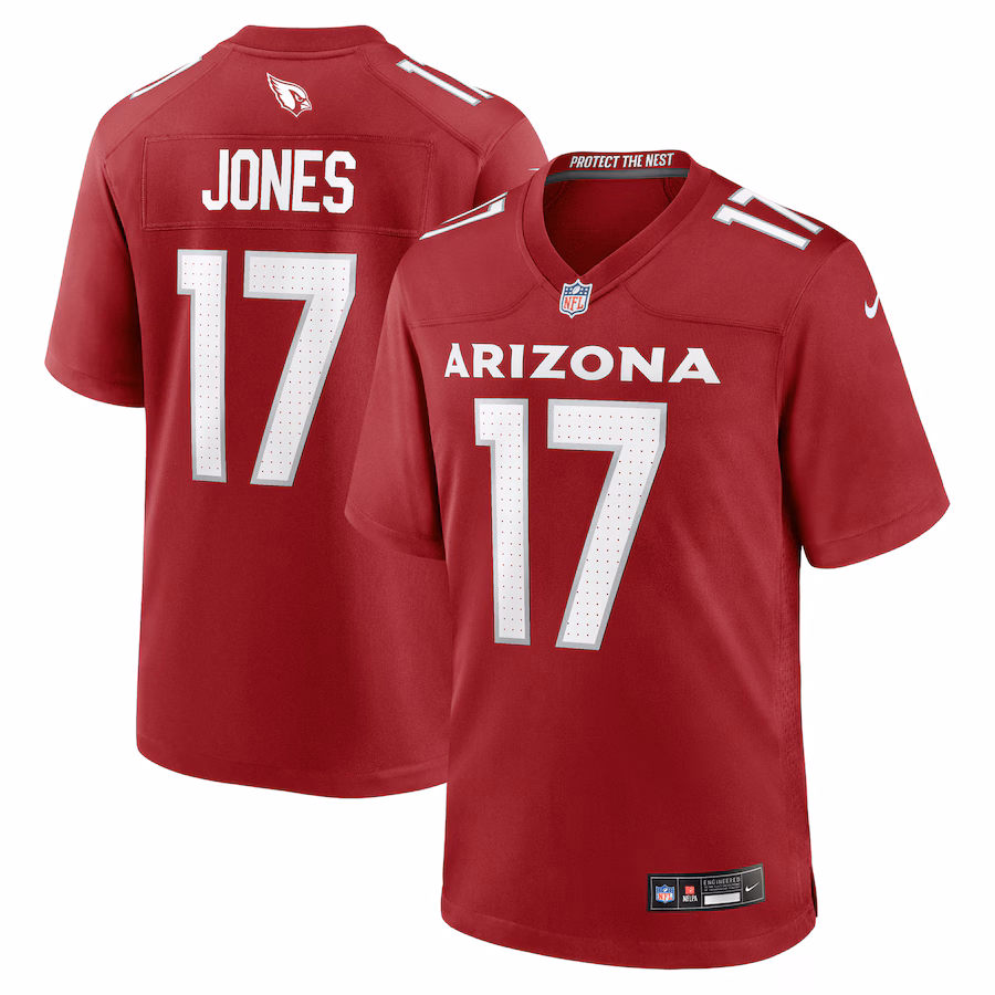 Men's Arizona Cardinals Zay Jones Nike Cardinal Team Game Jersey