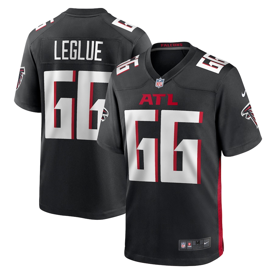 Men's Atlanta Falcons John Leglue Nike Black Team Game Jersey