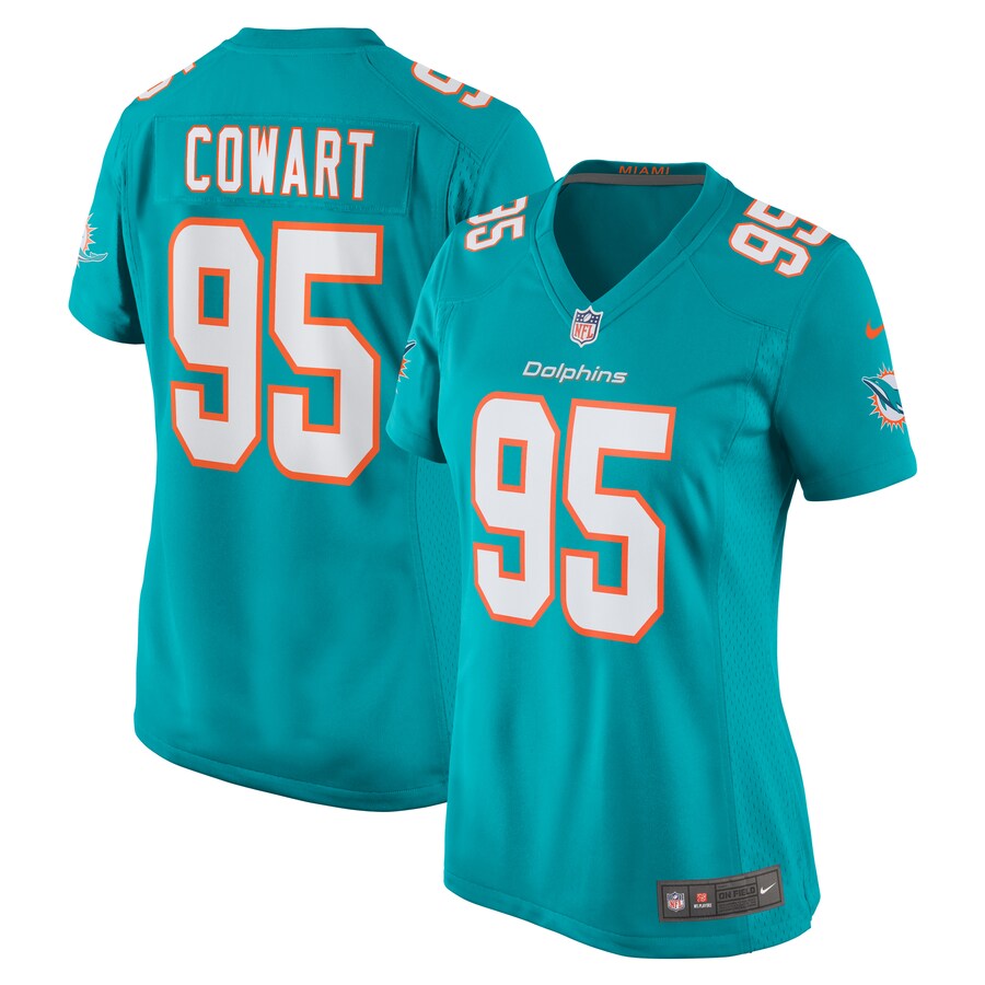 Women's Miami Dolphins Byron Cowart Nike Aqua Game Jersey