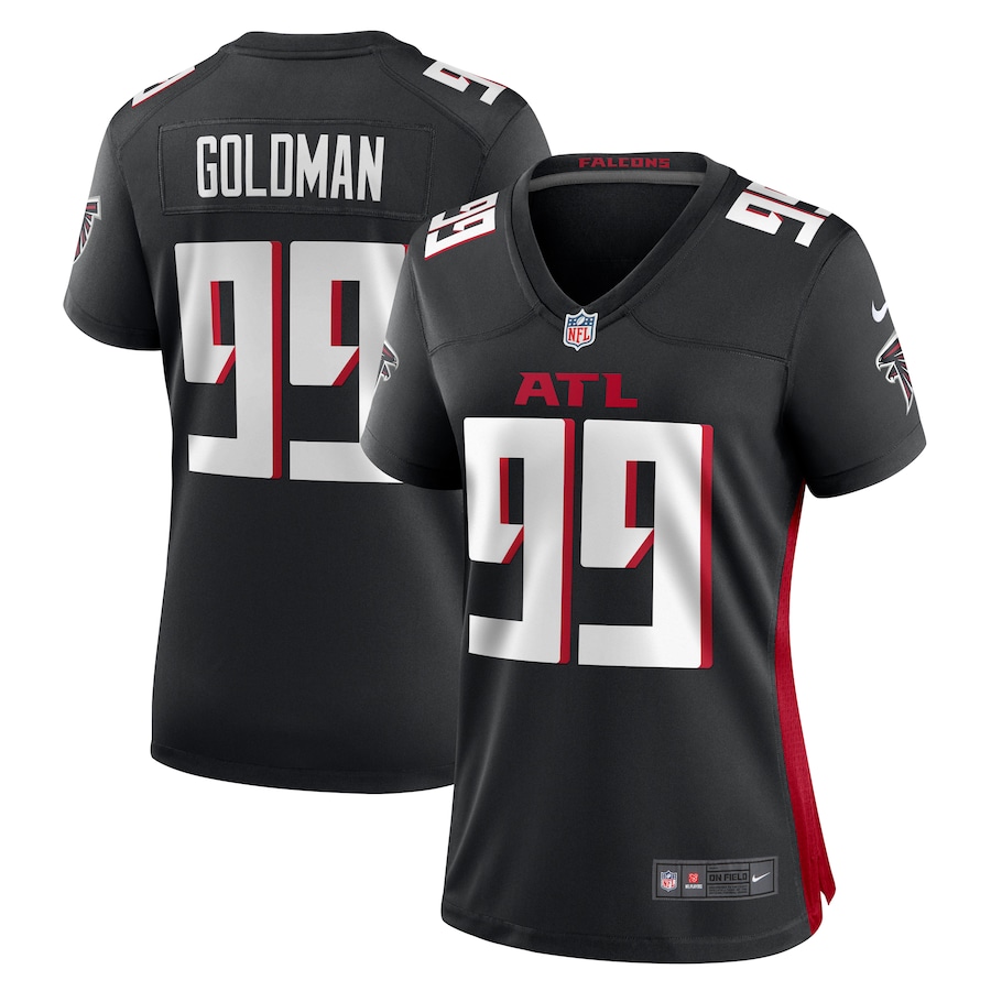 Women's Atlanta Falcons Eddie Goldman Nike Black Game Jersey