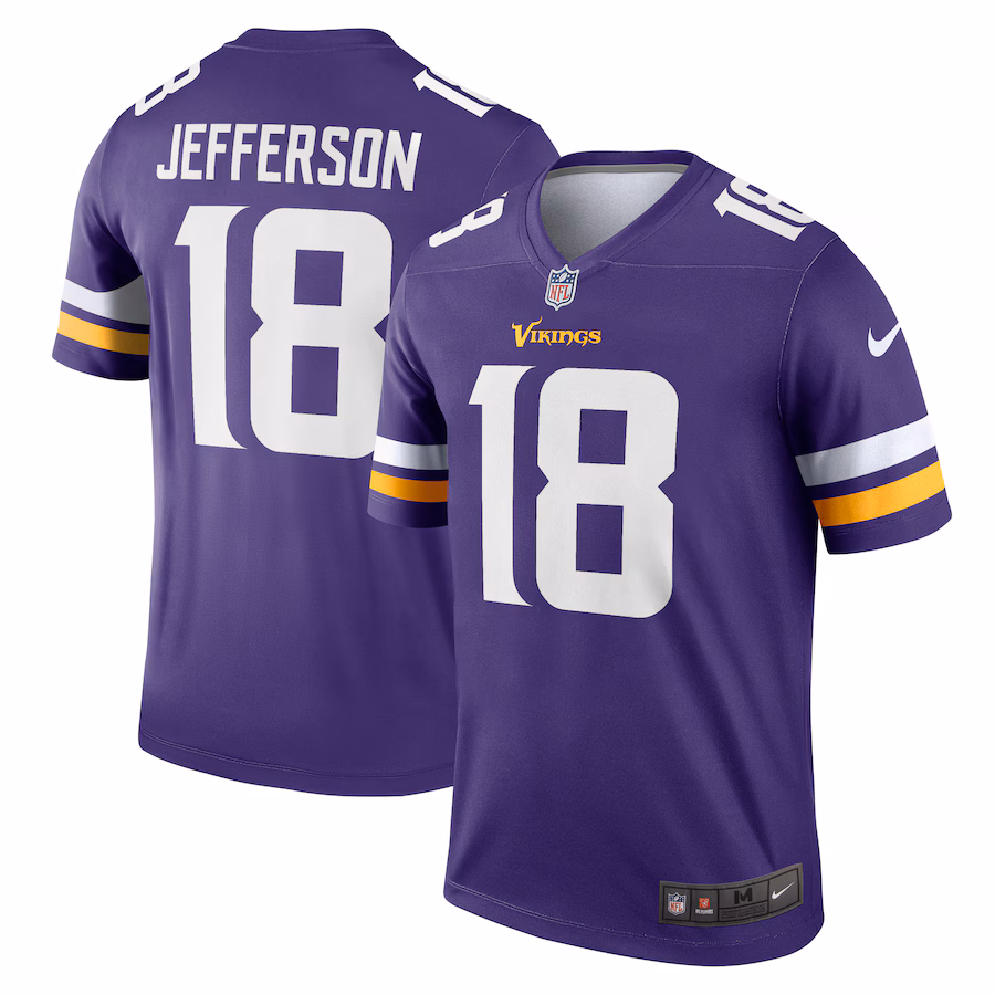 Men's Minnesota Vikings Justin Jefferson Nike Purple Alternate Legend Jersey