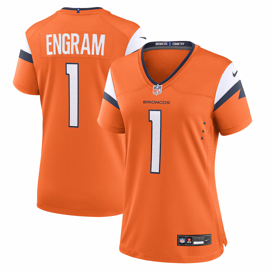 Women's Denver Broncos Evan Engram Nike Orange Team Game Jersey