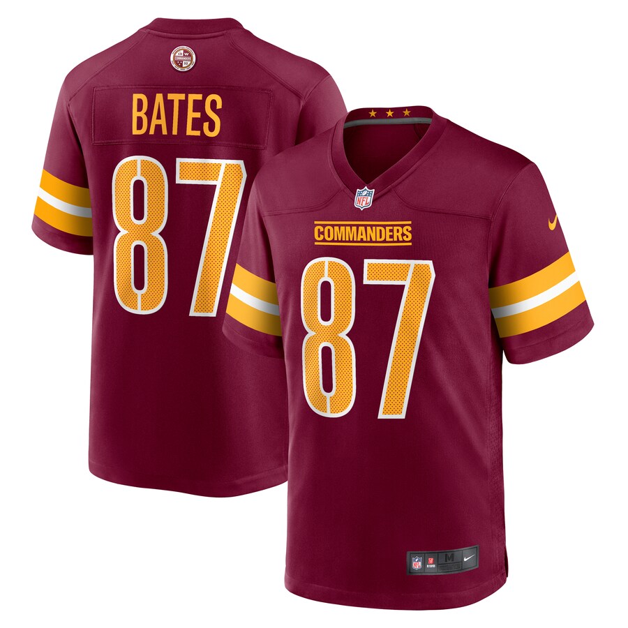 Men's Washington Commanders John Bates Nike Burgundy Game Jersey