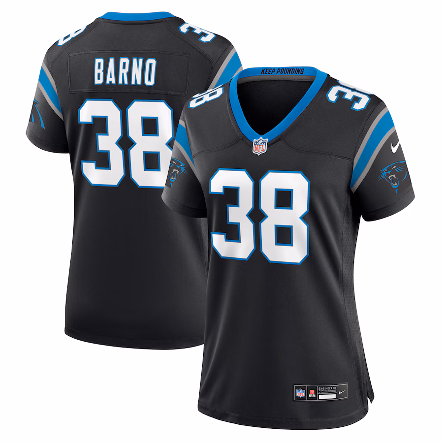 Women's Carolina Panthers Amaré Barno Nike Black Game Jersey