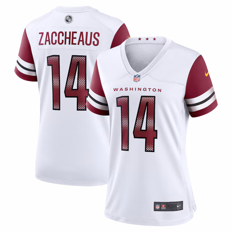 Women's Washington Commanders Olamide Zaccheaus Nike White Game Jersey