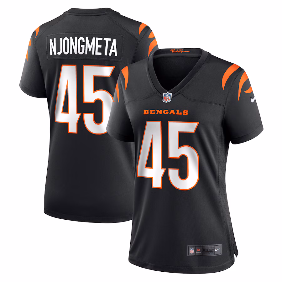 Women's Cincinnati Bengals Maema Njongmeta Nike Black Game Jersey