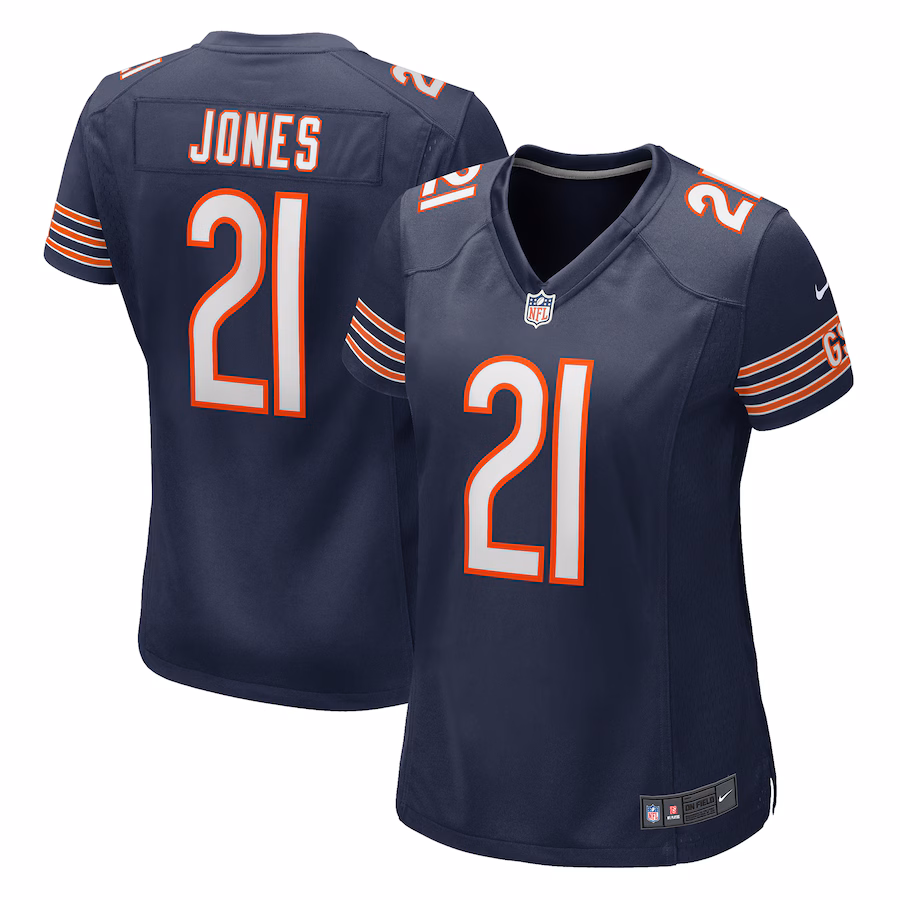 Women's Chicago Bears Jaylon Jones Nike Navy Game Jersey