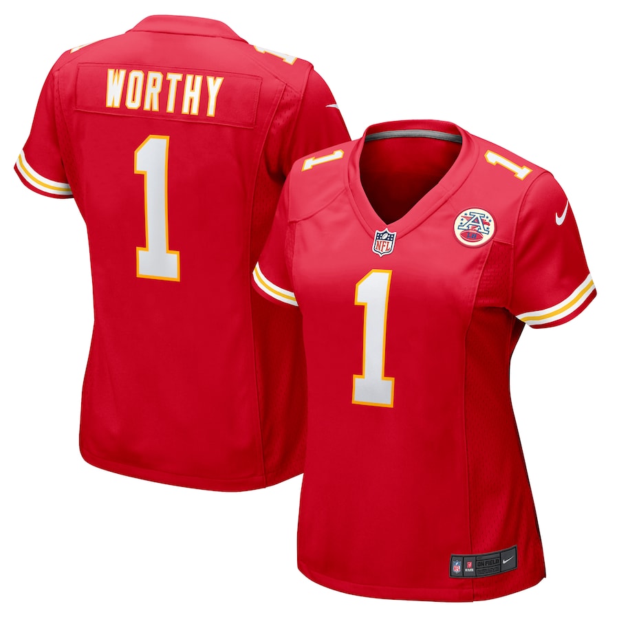 Women's Kansas City Chiefs Xavier Worthy Nike Red Game Jersey