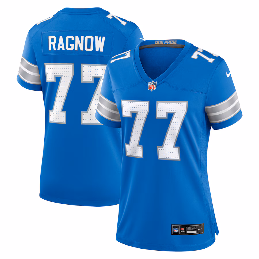Women's Detroit Lions Frank Ragnow Nike Blue Team Game Jersey