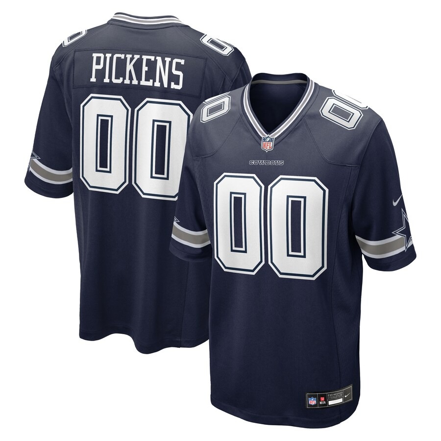 Men's Dallas Cowboys George Pickens Nike Navy Game Jersey