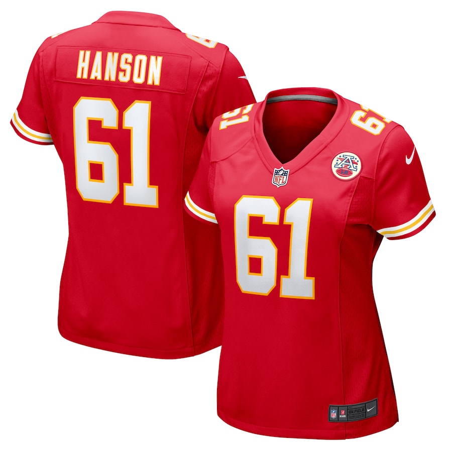 Women's Kansas City Chiefs C.J. Hanson Nike Red Game Jersey