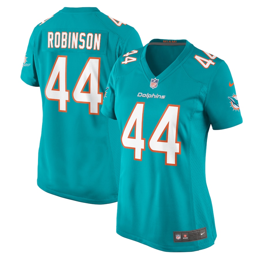 Women's Miami Dolphins Chop Robinson Nike Aqua Game Jersey