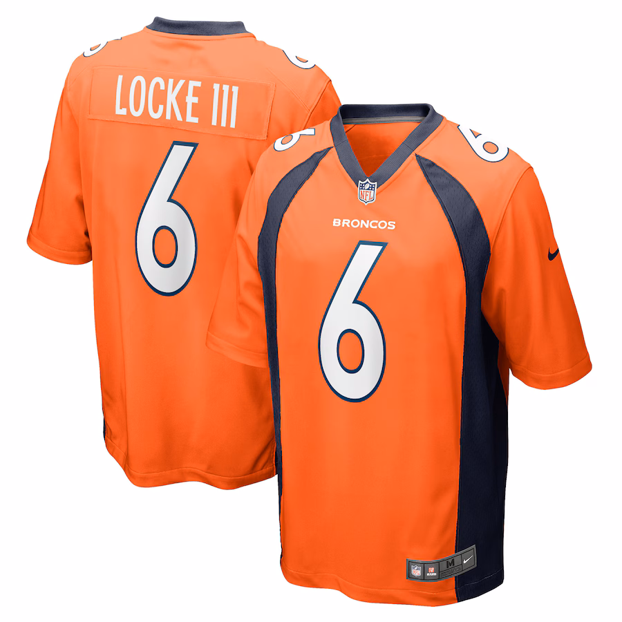 Men's Denver Broncos P.J. Locke Nike Orange Game Player Jersey