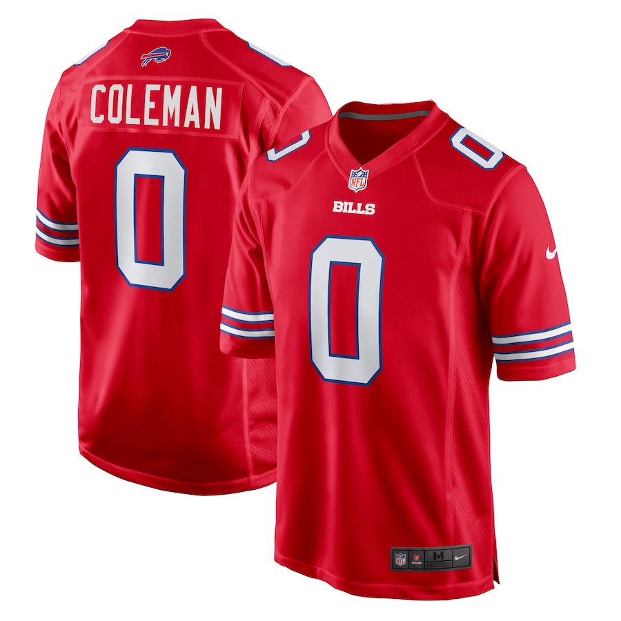 Men's Buffalo Bills Keon Coleman Nike Red Alternate Game Jersey